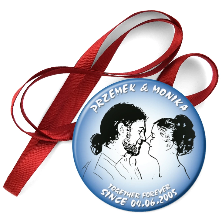 przypinka medal Przemek & Monika