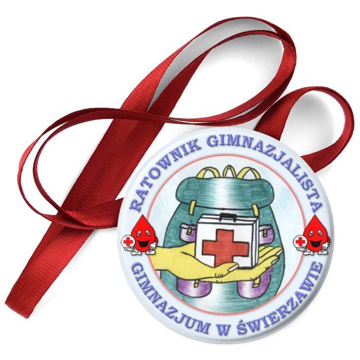 przypinka medal Ratownik Gimnazjalista