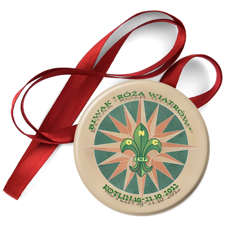 przypinka medal Róża wiatrów