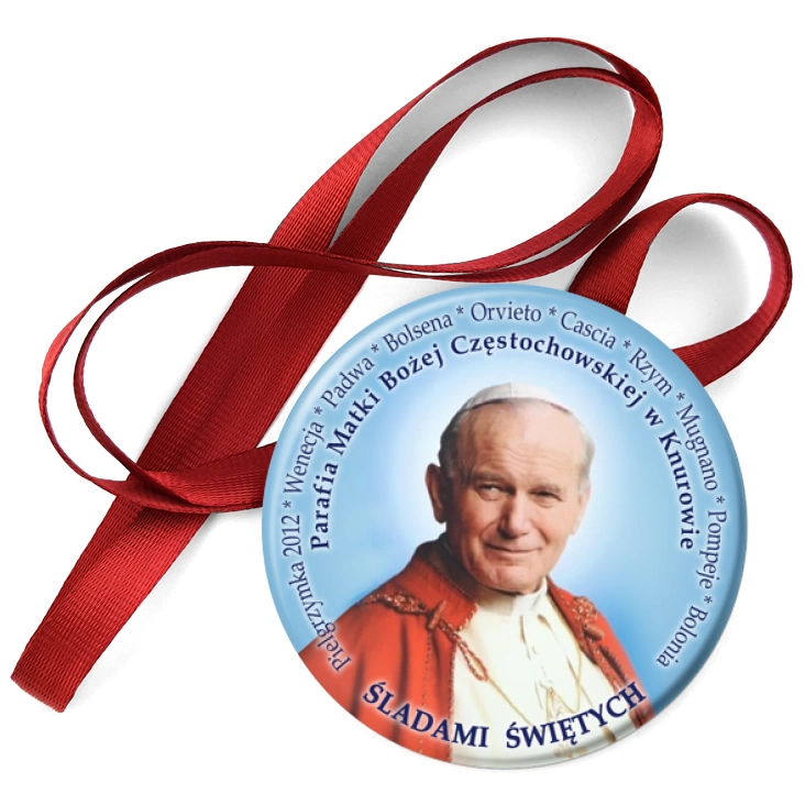 przypinka medal Śladami Świętych