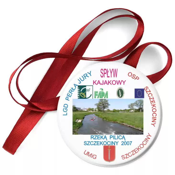 przypinka medal Spływ Kajakowy Pilicą - Szczekociny 2007