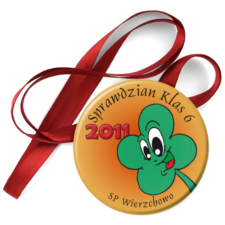 przypinka medal Sprawdzian klas 6