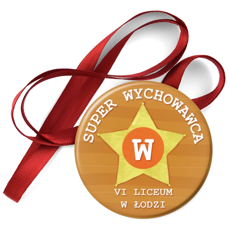 przypinka medal Super Wychowawca