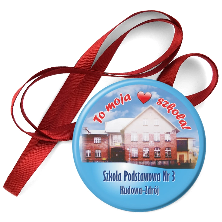 przypinka medal Szkoła Podstawowa - Kudowa Zdrój