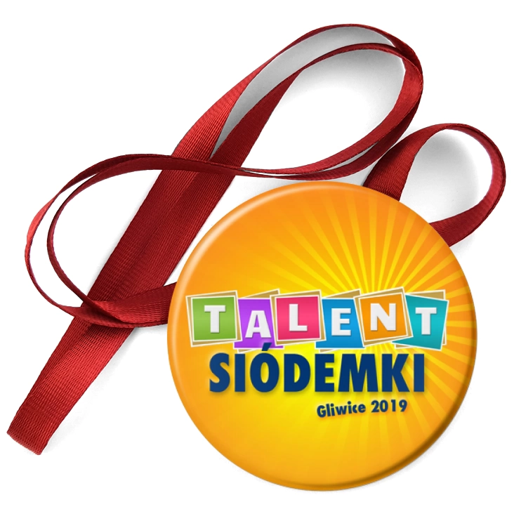 przypinka medal Talent siódemki