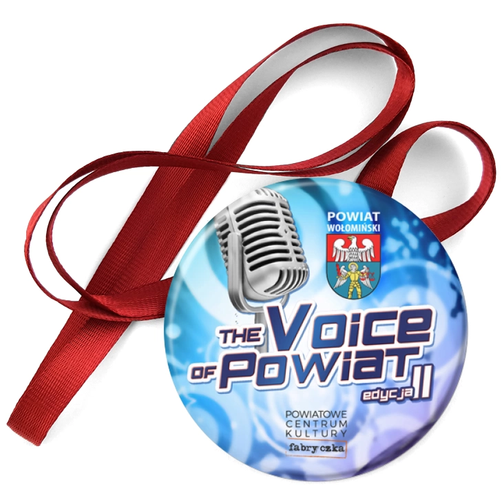 przypinka medal The Voice of Powiat