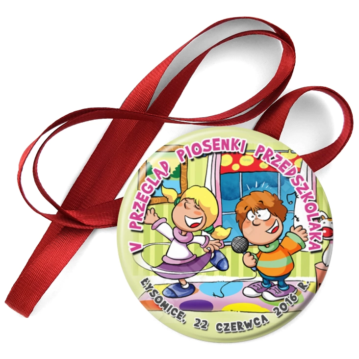 przypinka medal V Przegląd Piosenki Przedszkolnej