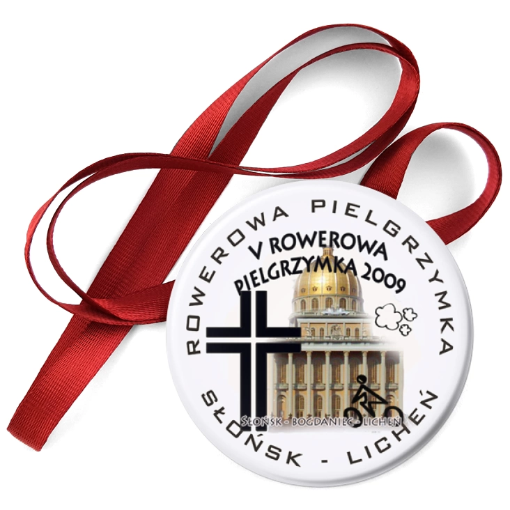 przypinka medal V Rowerowa Pielgrzymka 2009