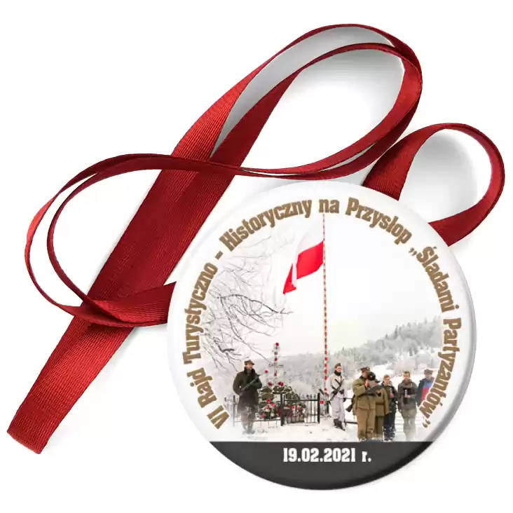 przypinka medal VI Rajd Turystyczno – Historyczny na Przysłop