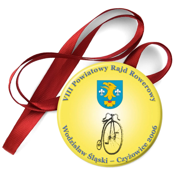 przypinka medal VIII Powiatowy Rajd Rowerowy