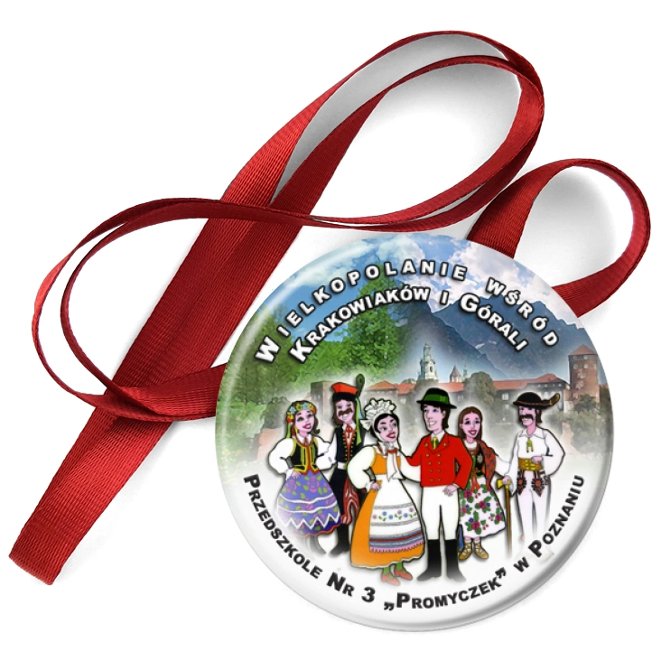 przypinka medal Wielkopolanie Wśród Krakowiaków i Górali