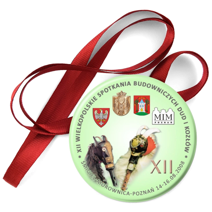 przypinka medal XII IWielkopolskie Spotkania Budowniczych Dud i Kozłów