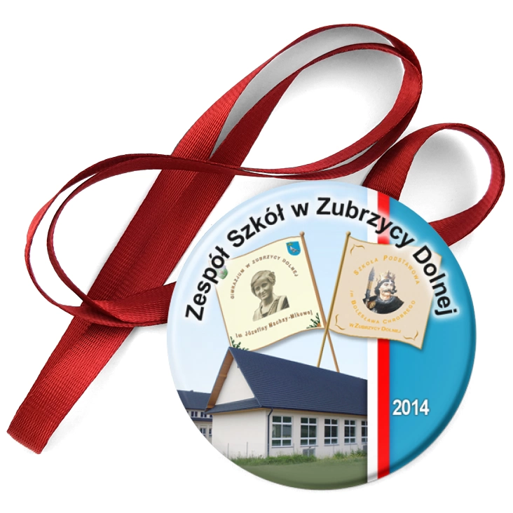 przypinka medal Zespół Szkół w Zubrzycy Dolnej