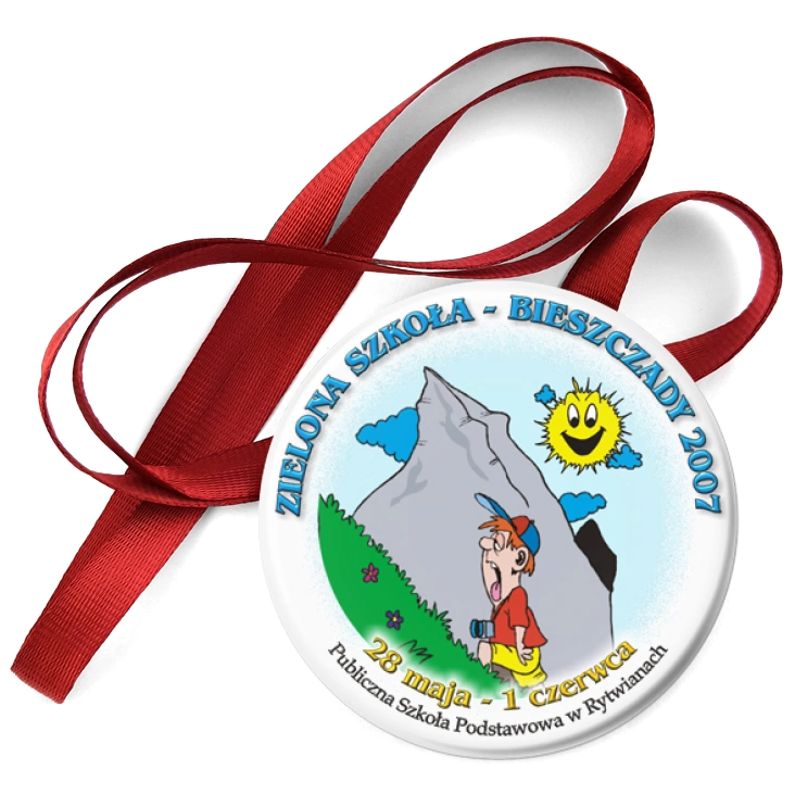 przypinka medal Zielona Szkoła - Bieszczady 2007