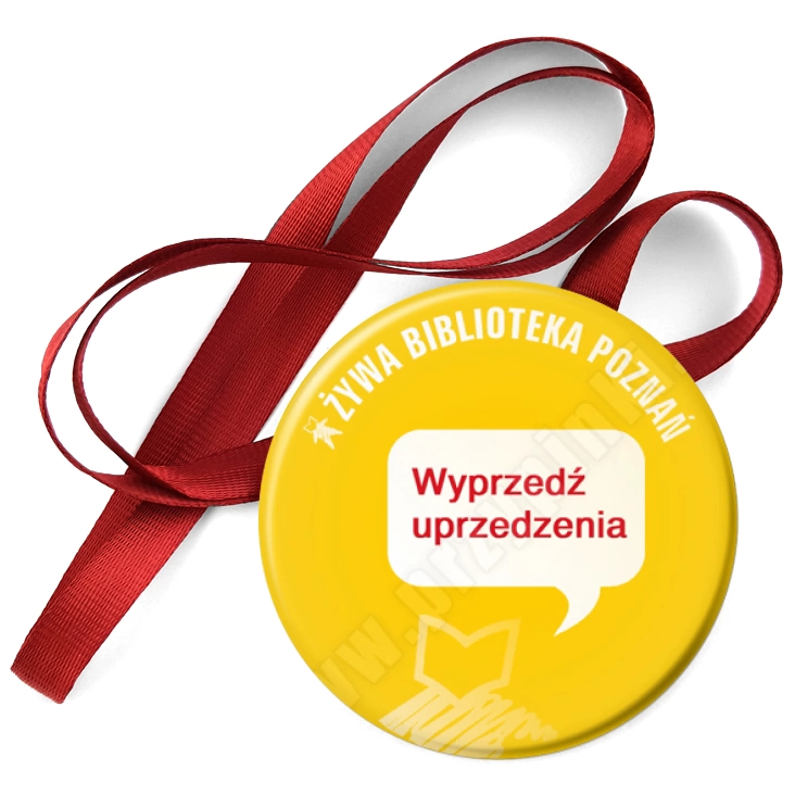 przypinka medal Żywa Biblioteka