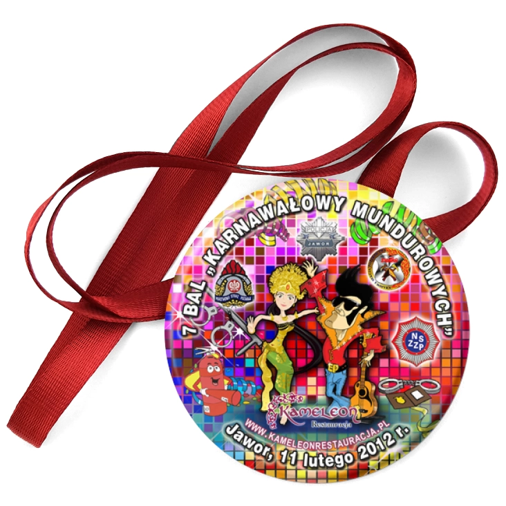 przypinka medal 7 Bal Karnawałowy Mundurowych