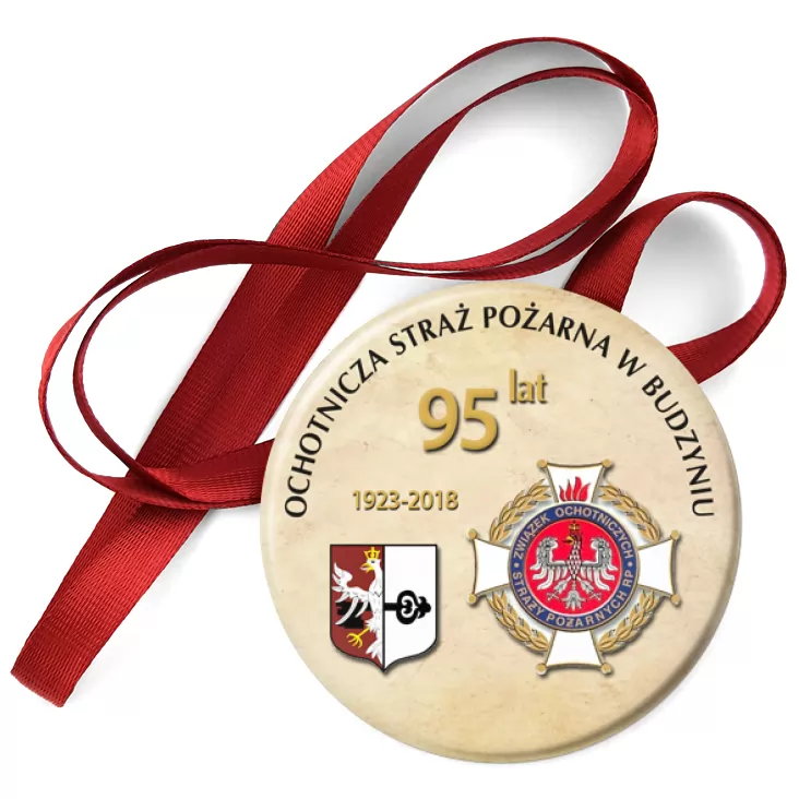 przypinka medal 95-lecie OSP Budzyń Budzyń