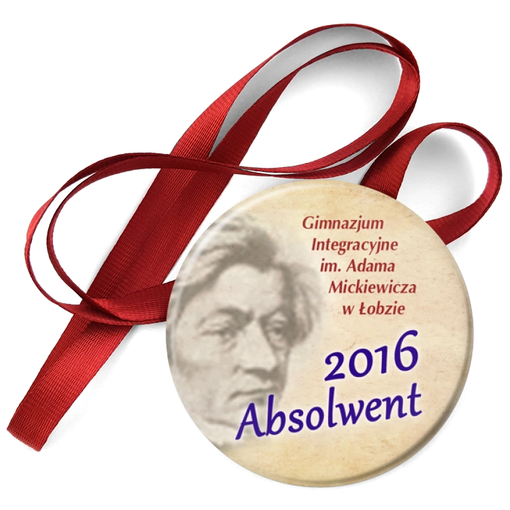 przypinka medal Absolwent 2016