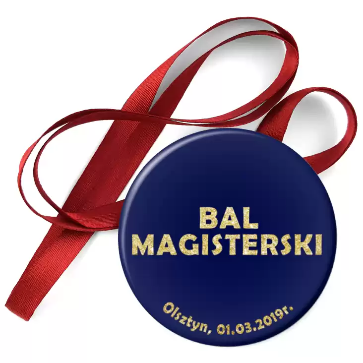 przypinka medal Bal Magisterski 2019