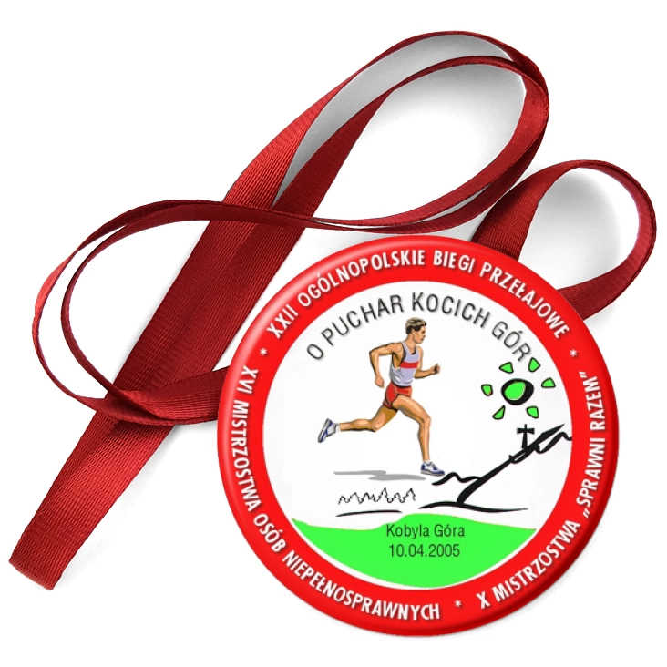 przypinka medal Biegi Przełajowe o Puchar Kocich Gór