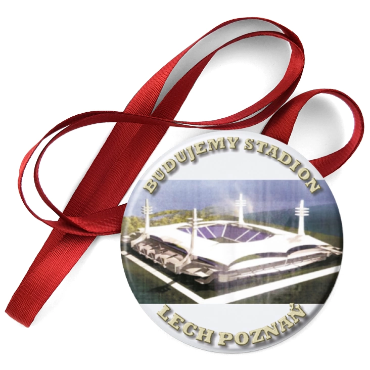 przypinka medal Budujemy stadion - Lech Poznań