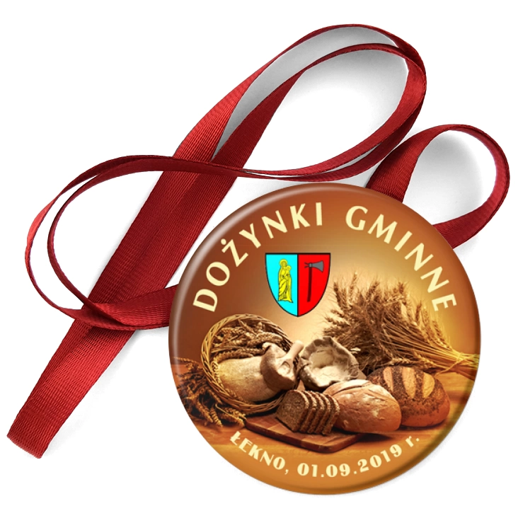 przypinka medal Dożynki Gminne Łekno