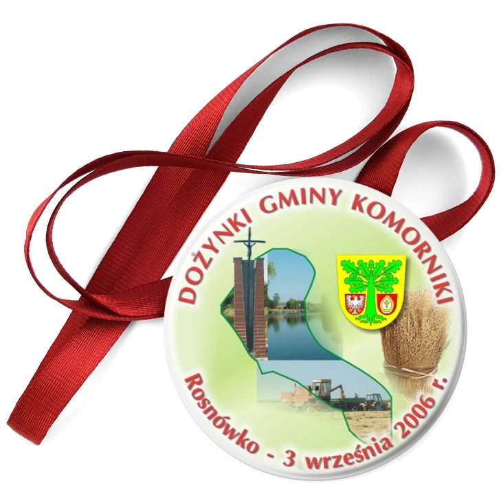 przypinka medal Dożynki Gminy Komorniki 2006