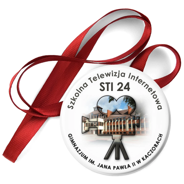 przypinka medal Gimnazjum im. Jana Pawła II w Kaczorach
