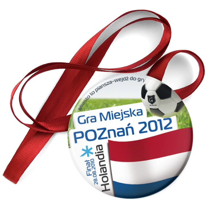 przypinka medal Gra Miejska - Poznań 2012 - Holandia