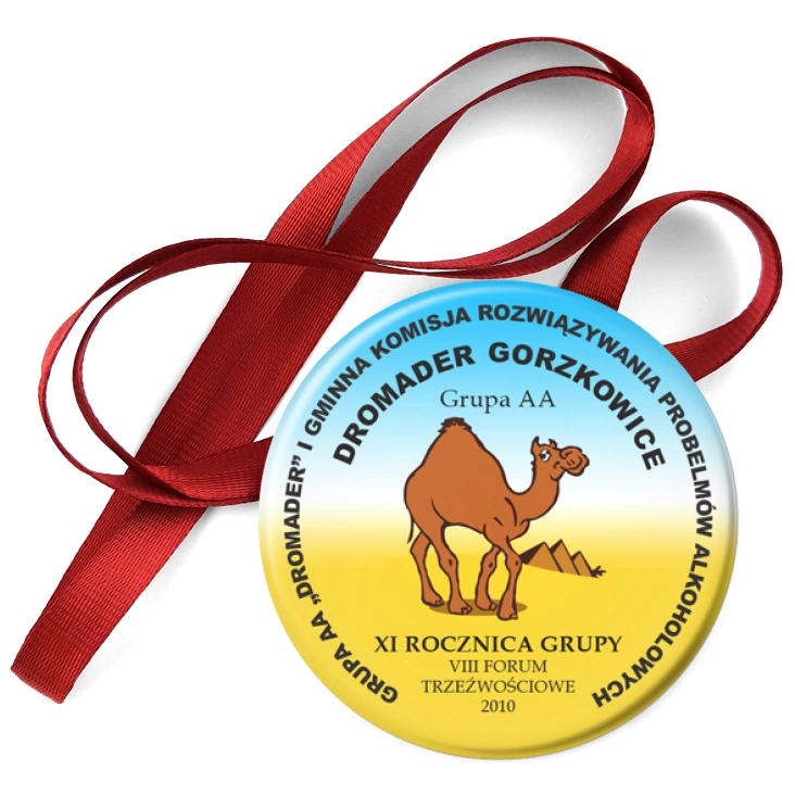 przypinka medal Grupa AA Dromader 2010