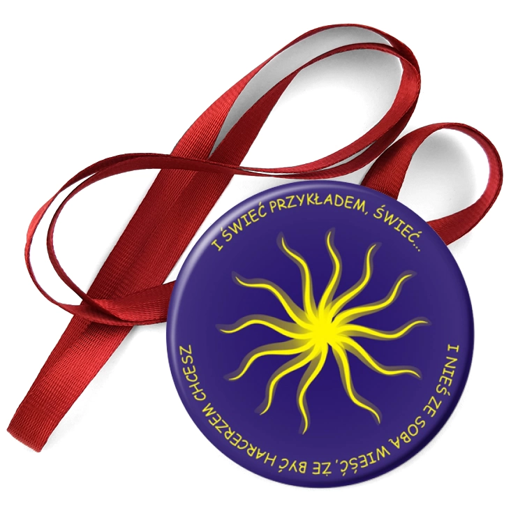 przypinka medal Harcerzem być...