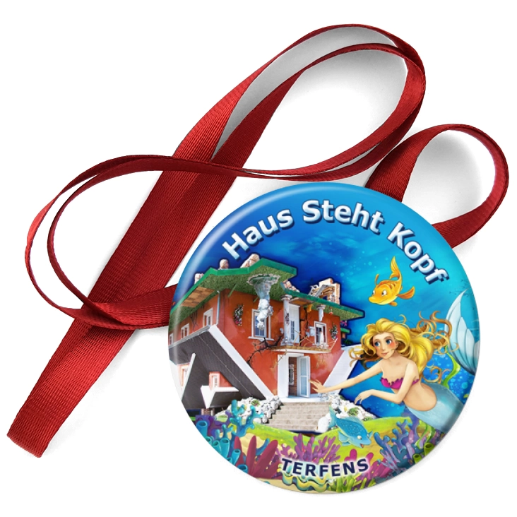 przypinka medal Haus Steht Kopf