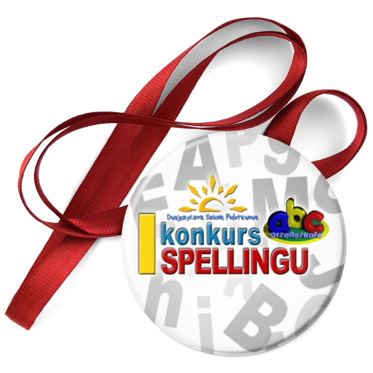 przypinka medal I konkurs spellingu