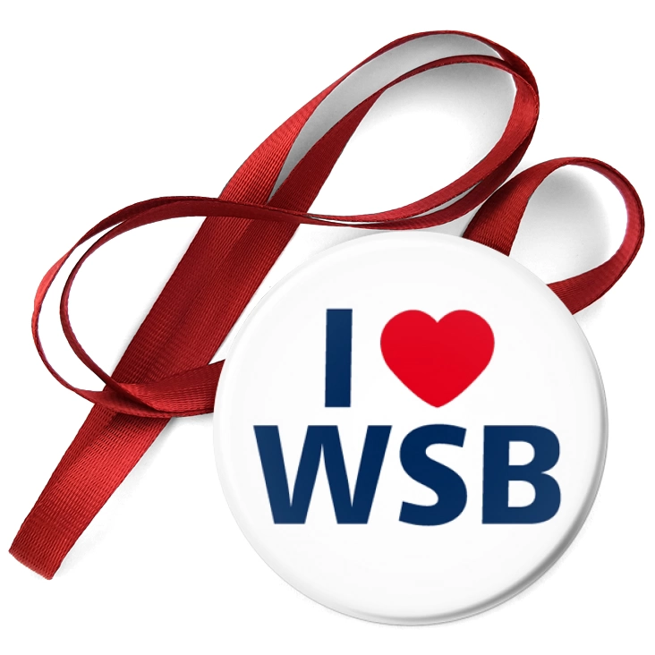 przypinka medal I love WSB