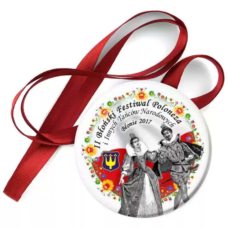 przypinka medal II Błoński Festiwal Poloneza i Innych Tańców Narodowych