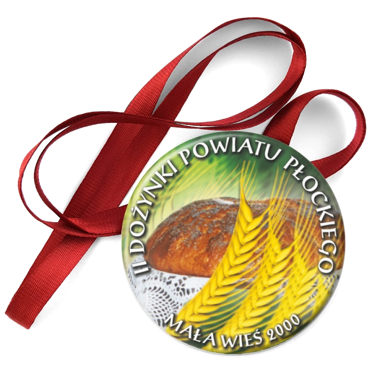 przypinka medal II Dożynki Powiatu Płockiego
