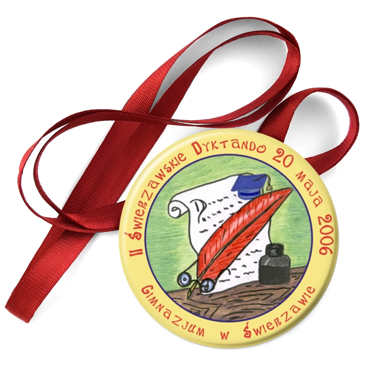 przypinka medal II Świerzawskie Dyktando