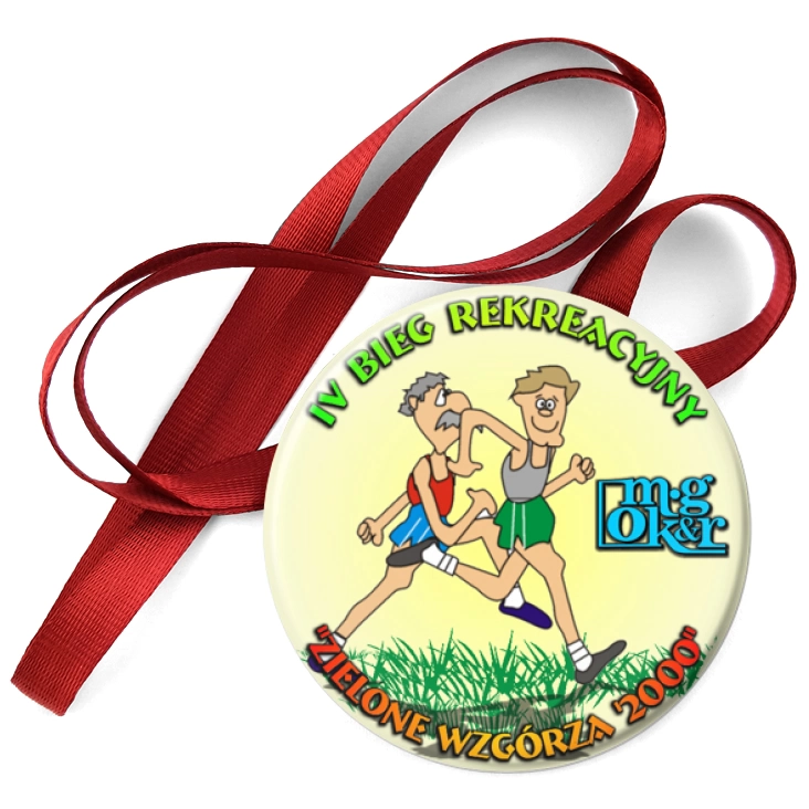 przypinka medal IV Bieg Rekreacyjny Zielone Wzgórza 2000