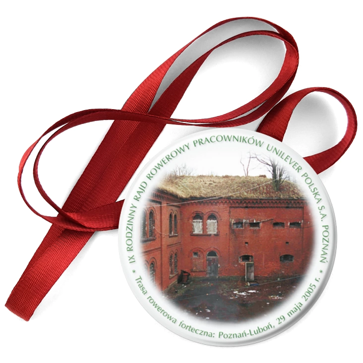przypinka medal IX Rodzinny Rajd Rowerowy Pracowników Unilever Polska S.A. Poznań