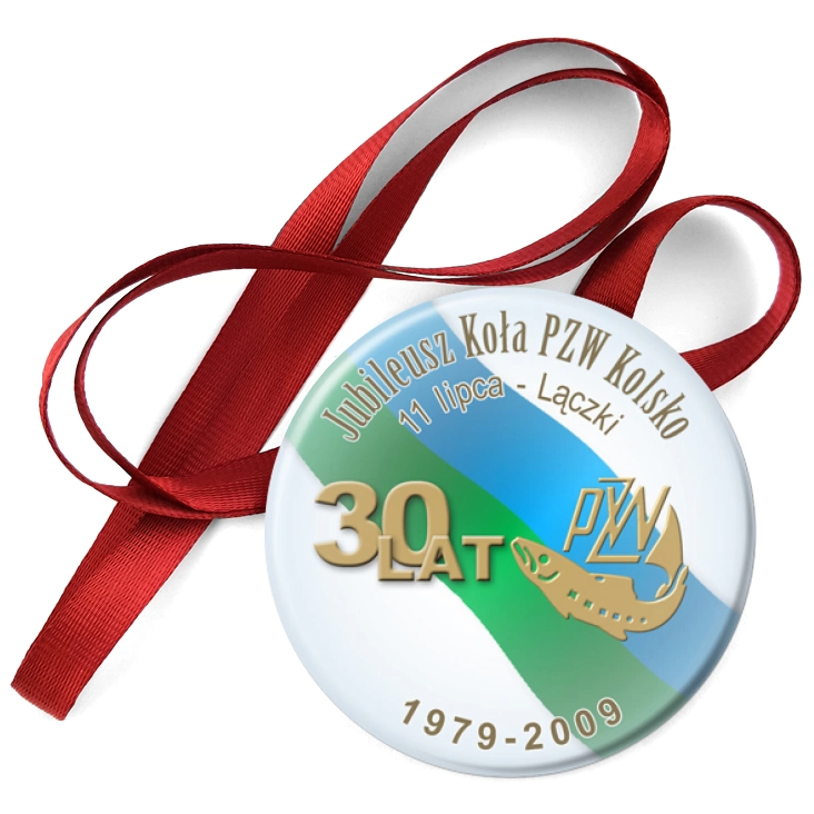przypinka medal Jubileusz Koła PZW Kolsko