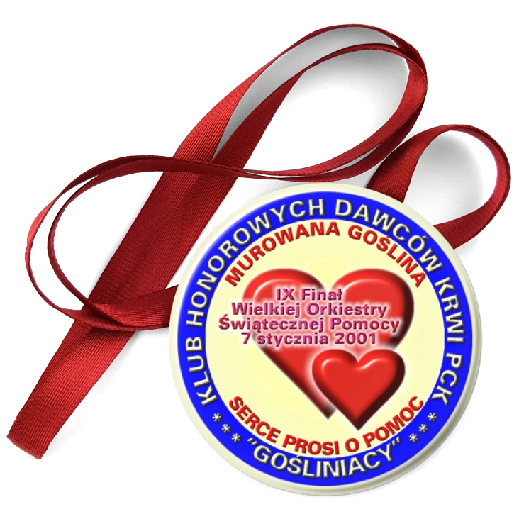 przypinka medal Klub Honorowych Dawców Krwi - Gośliniacy