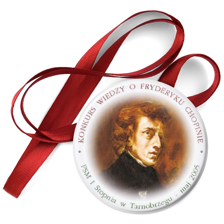 przypinka medal Konkurs wiedzy o Chopinie - Tarnobrzeg 2005