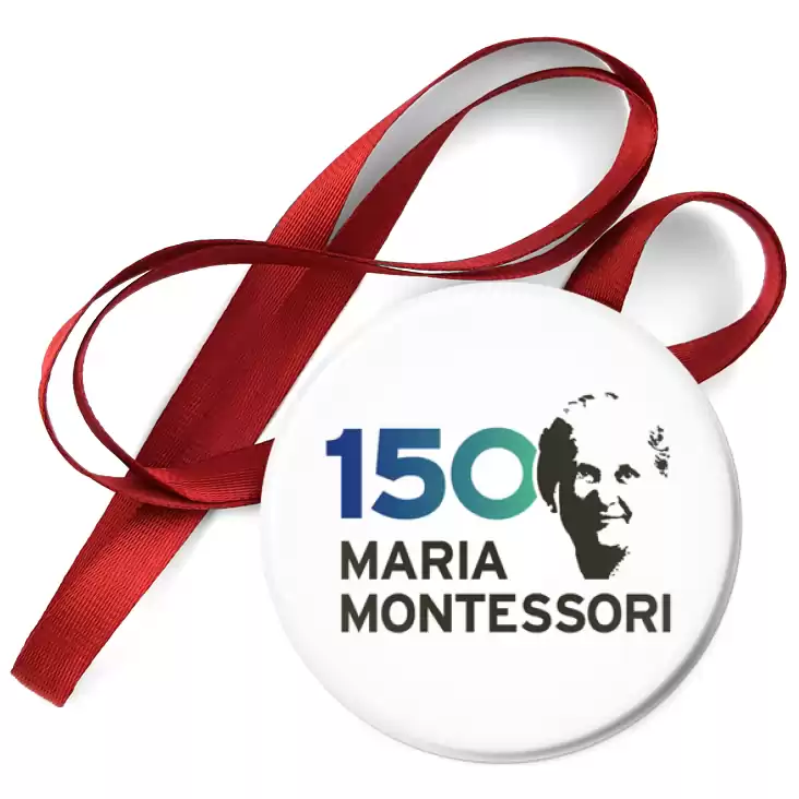 przypinka medal Maria Montessori