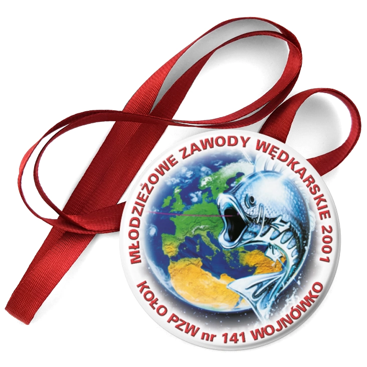 przypinka medal Młodzieżowe Zawody Wędkarskie 2001
