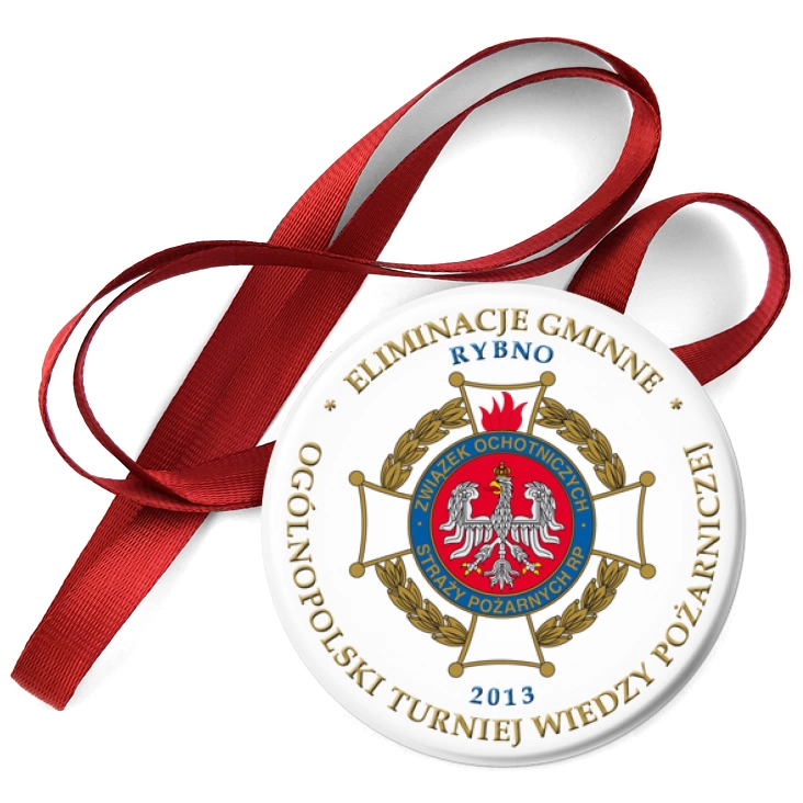 przypinka medal Ogólnopolski Turniej Wiedzy Pożarniczej 2013
