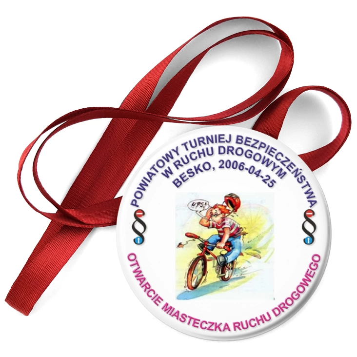 przypinka medal Otwarcie Miasteczka Ruchu Drogowego