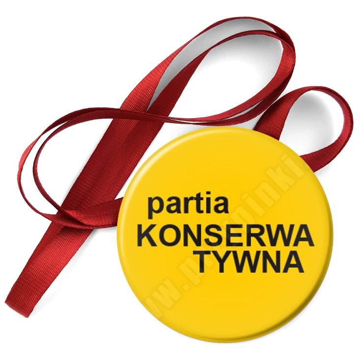 przypinka medal Partia konserwatywna