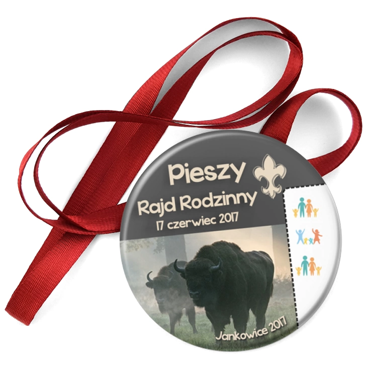 przypinka medal Pieszy Rajd Rodzinny