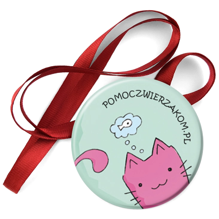 przypinka medal pomoczwierzakom.pl