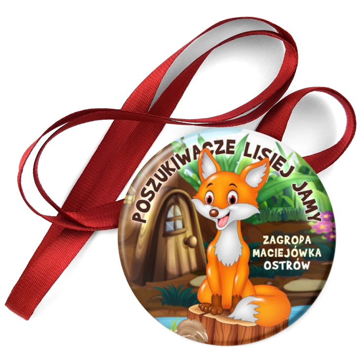 przypinka medal Poszukiwacze lisiej jamy